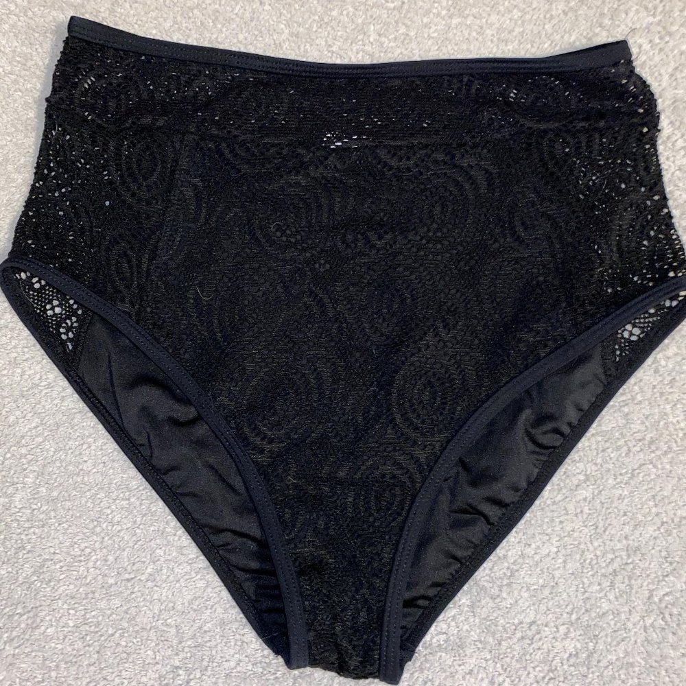 High Waisted Crotchet Bikini Bottoms